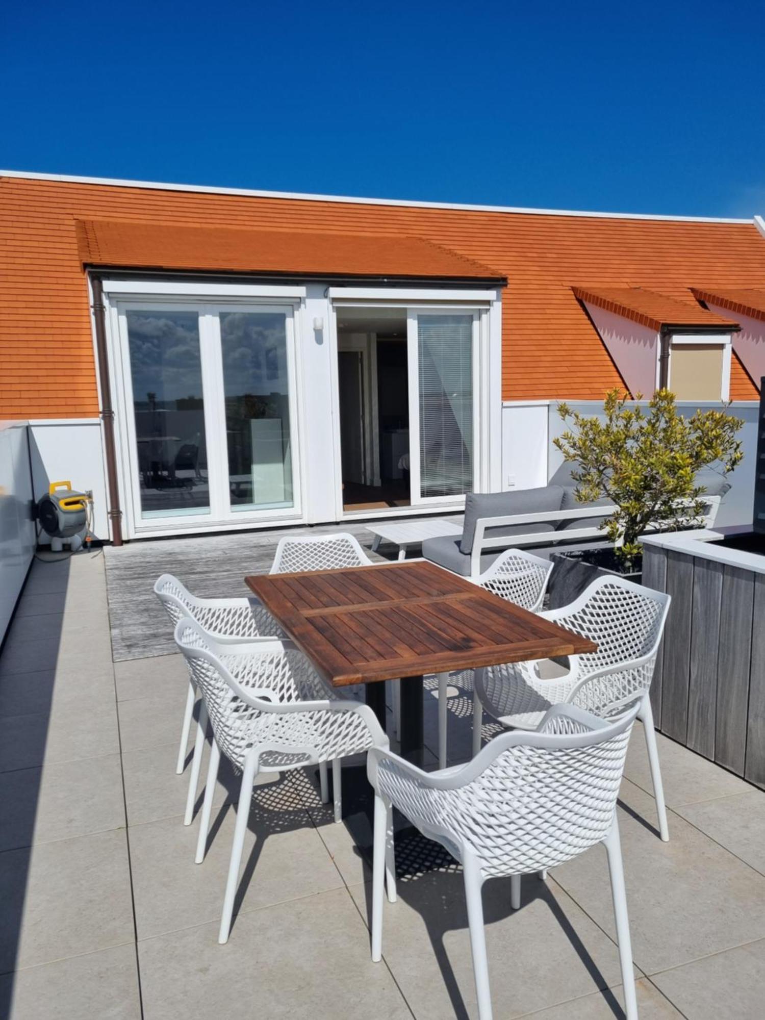 Penthouse Windkracht 10 Aan Het Strand Van كادزاند الغرفة الصورة